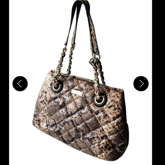 Kate Spade Mary Anne Quilted Snakeskin Bag NWOT - Picture 2 of 6